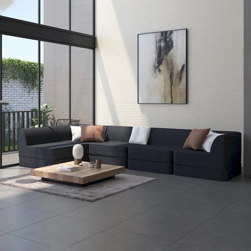 WOWMAX Modular Sectional Sofa, Foam Floor Sofa Combination Component