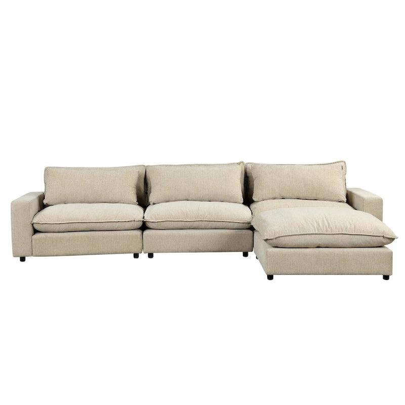 Sectional Sofa Cloud Sofa Chenille Upholstered Sofa