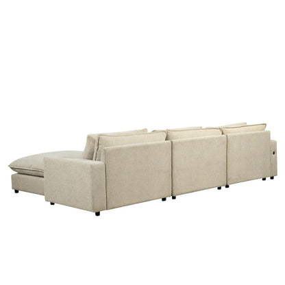 Sectional Sofa Cloud Sofa Chenille Upholstered Sofa