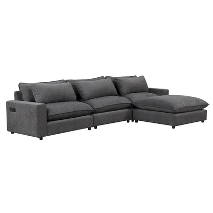 Sectional Sofa Cloud Sofa Chenille Upholstered Sofa