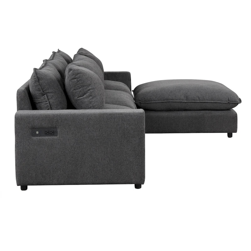 Sectional Sofa Cloud Sofa Chenille Upholstered Sofa