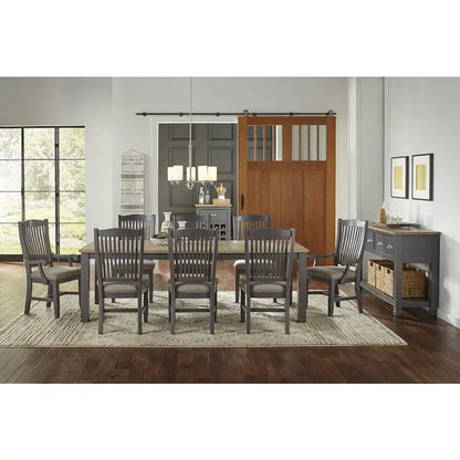 Luma 10-piece Solid Wood Dining Set