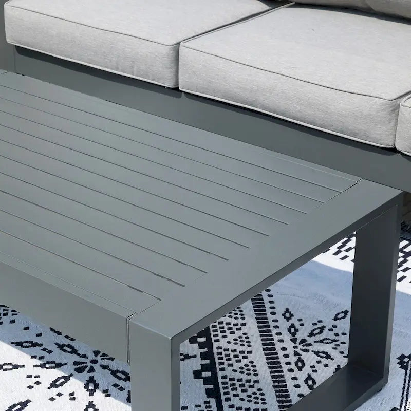 Aoodor Aluminum Outdoor Coffee Table - Stylish and Durable Addition to Your Outdoor Space