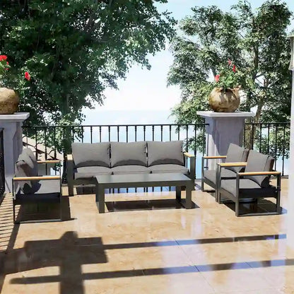 Aoodor Aluminum Outdoor Coffee Table - Stylish and Durable Addition to Your Outdoor Space