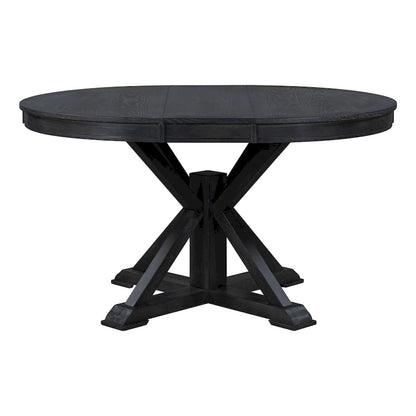 Retro Functional Extendable Dining Table with a 12 Leaf