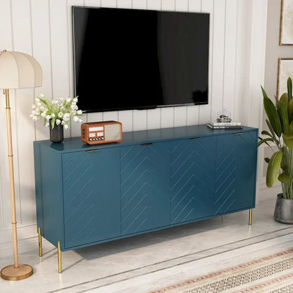 Mid-Century Four Door Storage Buffets Sideboards
