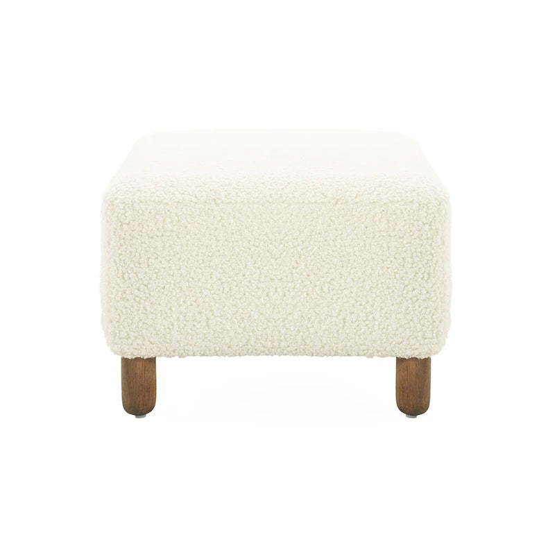 Naci Modern Boucle Ottoman Bench by Christopher Knight Home