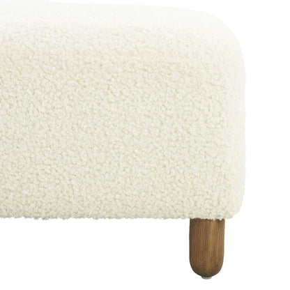 Naci Modern Boucle Ottoman Bench by Christopher Knight Home
