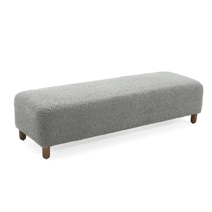 Naci Modern Boucle Ottoman Bench by Christopher Knight Home