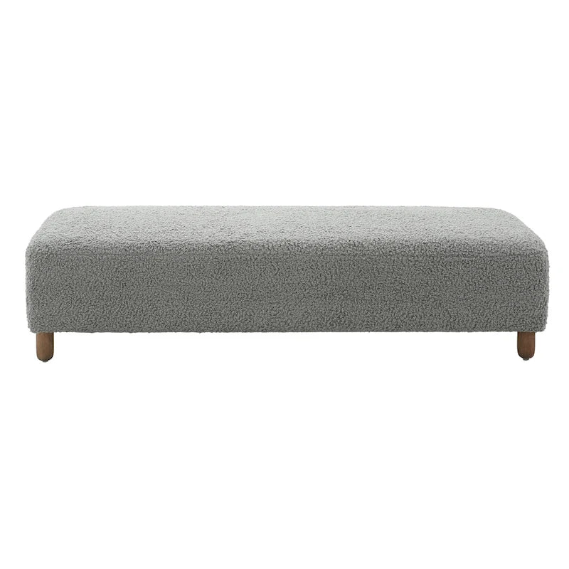 Naci Modern Boucle Ottoman Bench by Christopher Knight Home