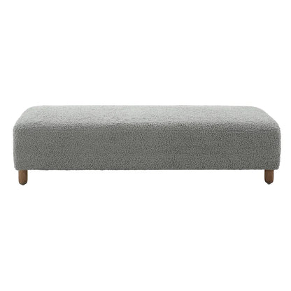 Naci Modern Boucle Ottoman Bench by Christopher Knight Home