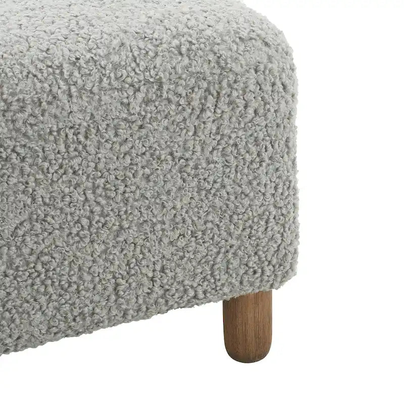 Naci Modern Boucle Ottoman Bench by Christopher Knight Home