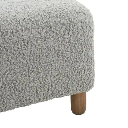 Naci Modern Boucle Ottoman Bench by Christopher Knight Home