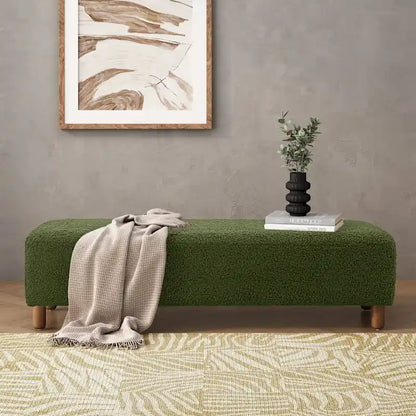 Naci Modern Boucle Ottoman Bench by Christopher Knight Home