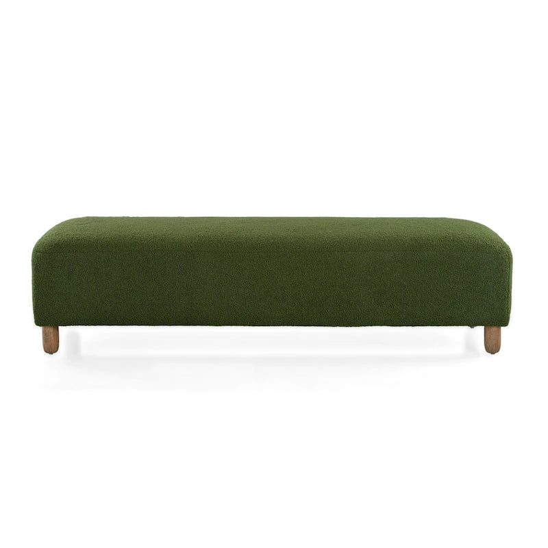 Naci Modern Boucle Ottoman Bench by Christopher Knight Home