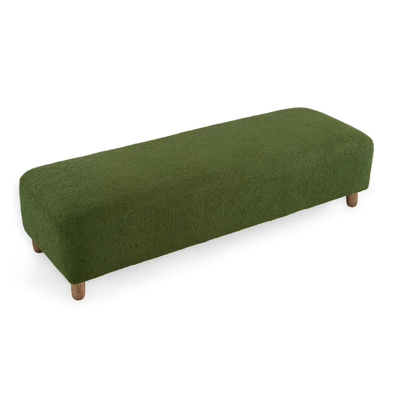Naci Modern Boucle Ottoman Bench by Christopher Knight Home