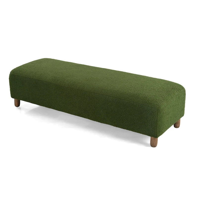 Naci Modern Boucle Ottoman Bench by Christopher Knight Home