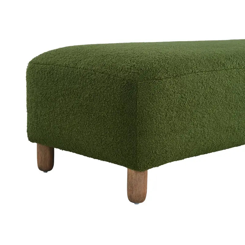 Naci Modern Boucle Ottoman Bench by Christopher Knight Home
