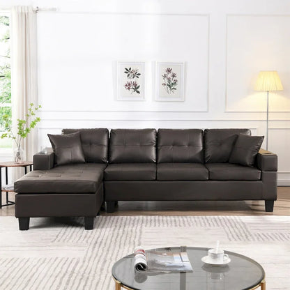 Sectional Sofa Set for Living Room with L Shape Chaise Lounge