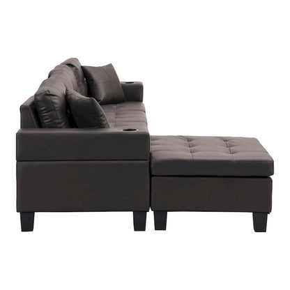 Sectional Sofa Set for Living Room with L Shape Chaise Lounge
