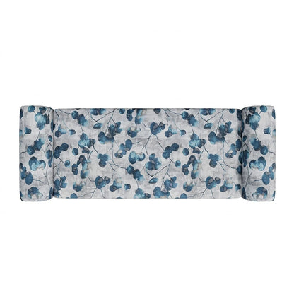 Wallen Traditional Rolled Arm Storage Bench Ottoman with Nailheads